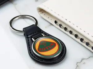 Lotus Benutzerdefinierte Leder Schlüsselringe Stilvolles Kraft